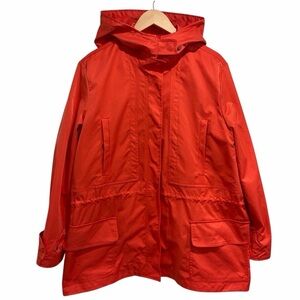 Joe Fresh Women’s Orange/Coral Water-Resistant Jacket with Hood